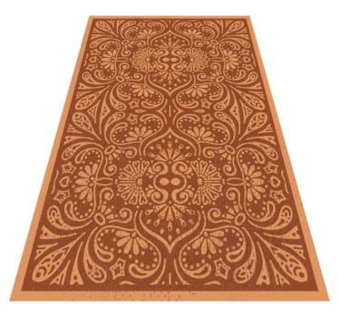 Mandala-inspirert ornament vinyl teppe kjøkken - Tenstickers