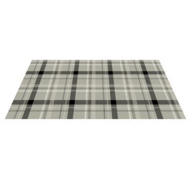 Svart og hvit tartan fliser vinylmatte - Tenstickers