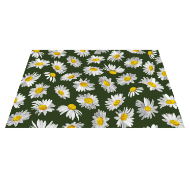 Felt av tusenfryd blomsterteppe - Tenstickers