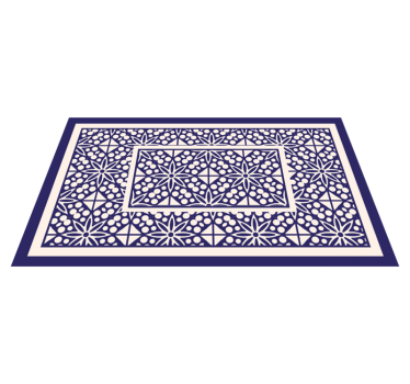 Delikate ornamenter moderne vinyl teppe - Tenstickers