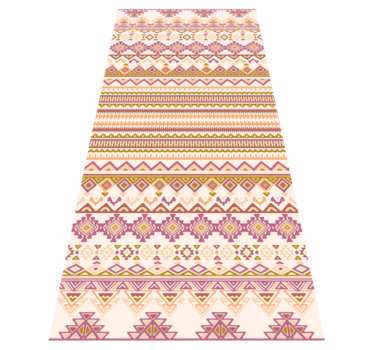 Retro vinyl teppe i boho-stil - Tenstickers