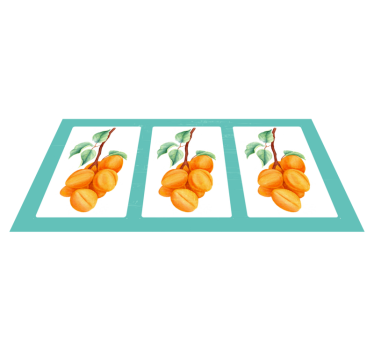 Retro aprikos naturteppe - Tenstickers