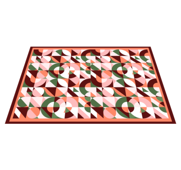 Geometriske fargerike trykk geometriske tepper - Tenstickers