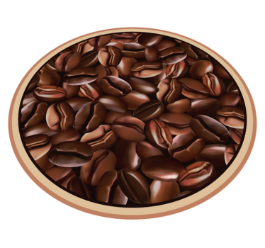 Realistisk kaffemønster kjøkkengulv - Tenstickers