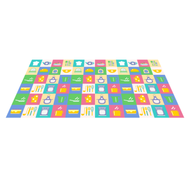 Kjøkkenutstyr kjøkkengulv - Tenstickers