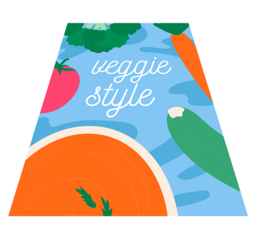 Veggie stil kjøkken gulv - Tenstickers