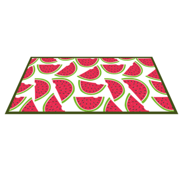 Vannmelon-tema moderne vinyltepper - Tenstickers