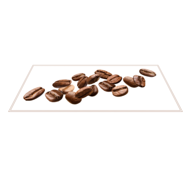 Fallende kaffebønner moderne tepper - Tenstickers