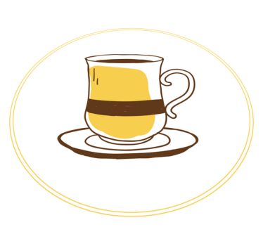 Kopp kaffe hvit bakgrunn moderne tepper - Tenstickers
