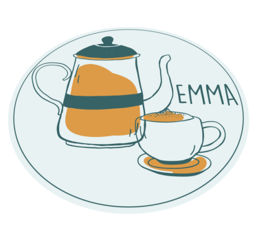 Kaffe tekst og kopp moderne tepper - Tenstickers