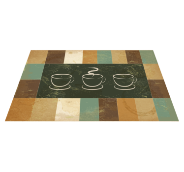 Kopp kaffe reklame skreddersydde tepper - Tenstickers