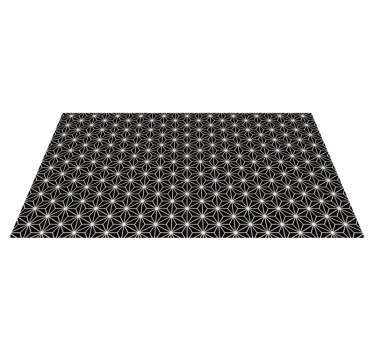 Sorte og hvite geometriske diamanter geometriske tepper - Tenstickers