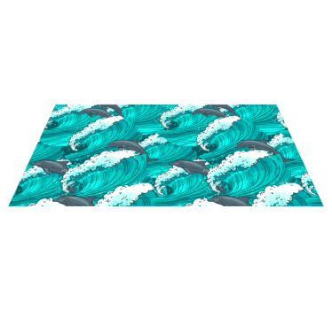 Delfin i havet dyr vinyl matte - Tenstickers