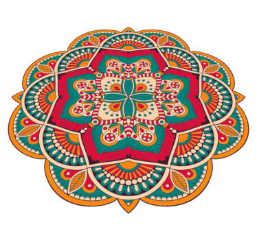 Marokkansk mandala matte - Tenstickers