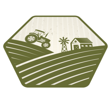 Vintage traktor og vindmølle retro teppe - Tenstickers