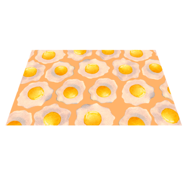 Solsiden opp egg gulv på kjøkkenet - Tenstickers