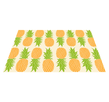 Gulv i ananas mønster - Tenstickers