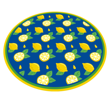Sitrus sitron design vinyl teppe kjøkken - Tenstickers