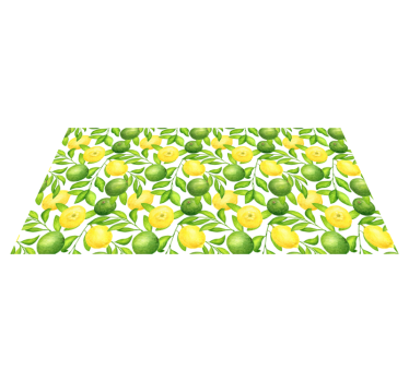 Sitroner og limes blomsterteppe - Tenstickers