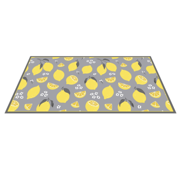 Tropisk sitron tekstur vinylteppe - Tenstickers