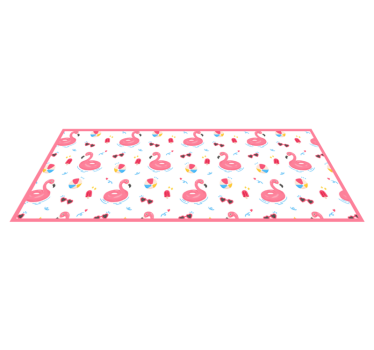Kult flamingo mønster kjøkkengulv - Tenstickers