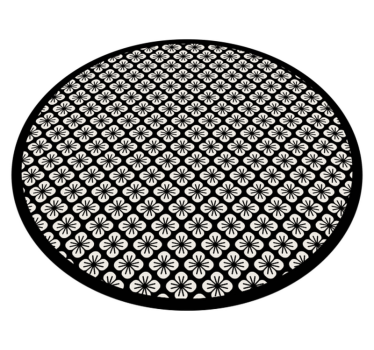 Minimalistisk svart og hvitt kjøkkengulv - Tenstickers