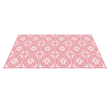 Rosa fliser mønster flisematte - Tenstickers