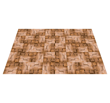 Naturlig teksturdesign vinyl teppe tre - Tenstickers