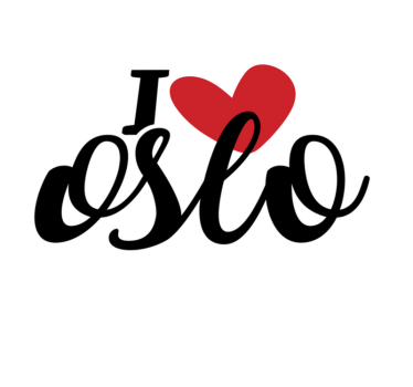 Jeg elsker vinyl teppe i oslo city nordic style - Tenstickers