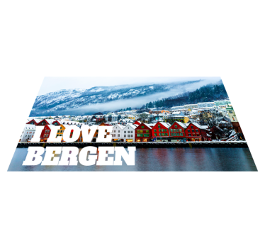 Jeg elsker vinyl teppe i nordisk stil i bergen - Tenstickers