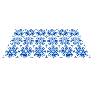 Naplesirkler fliseffekt vinyl teppe - Tenstickers
