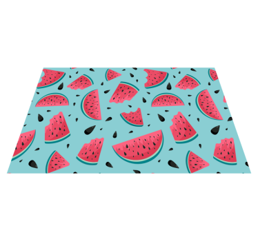 70-tallet vannmeloner retro vinyl teppe - Tenstickers