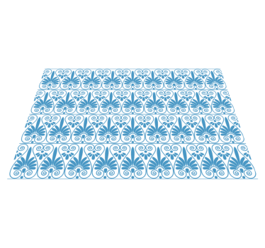 Gresk stil fliseffekt vinyl teppe - Tenstickers