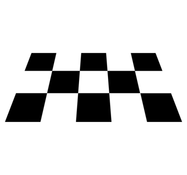Svarte og hvite firkanter kjøkkengulv - Tenstickers