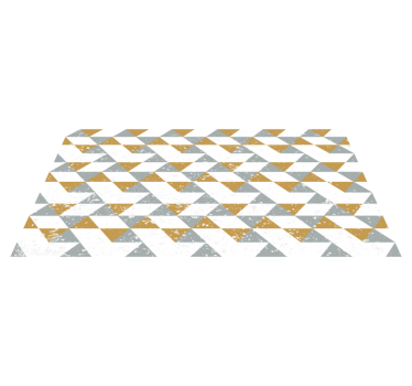 Kjøkken geometriske grunge kjøkkengulv - Tenstickers