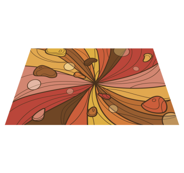 70-talls popduet retro vinyl teppe - Tenstickers