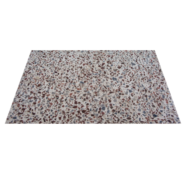 Terrazzo grå farge tekstur vinyl teppe - Tenstickers