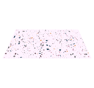 Klassisk rosa terrazzo tekstur vinyl teppe - Tenstickers