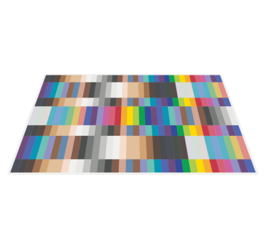 Flerfarget små firkanter mosaikk vinylgulv - Tenstickers