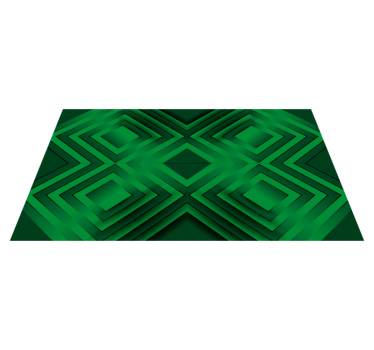 Grønt grått svart mosaikk vinyl teppe - Tenstickers