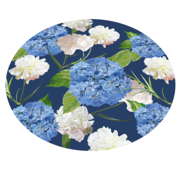 Blå fedd blomsterteppe - Tenstickers