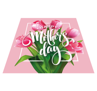Glad morsdag tulipan blomsterteppe - Tenstickers
