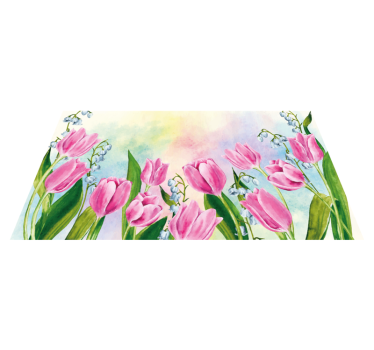 Tulipanmaleri blomsterteppe - Tenstickers