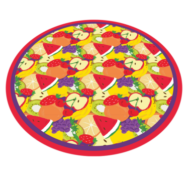 Fruktblandingsmønster vinyl teppe kjøkken - Tenstickers