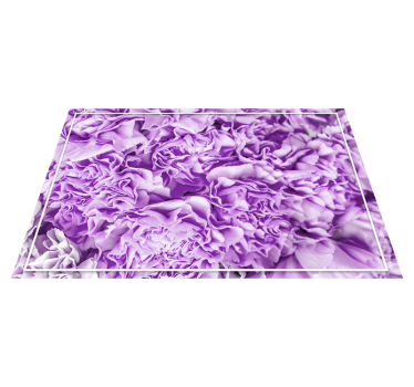 Rralistiske elegante blomster kjøkken vinylteppe - Tenstickers