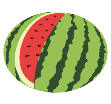 Stykke vannmelon kjøkken vinylteppe - Tenstickers
