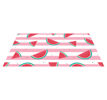 Vannmelonskive illustrasjon vinyl teppe kjøkken - Tenstickers