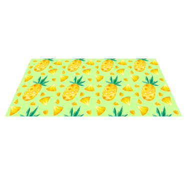 Fargerik akvarell ananas blomst vinyltepper - Tenstickers
