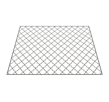 Geometrisk marokkansk design geometriske vinyl teppe - Tenstickers