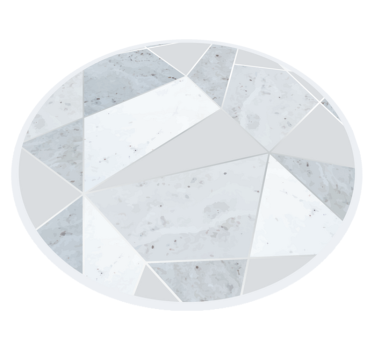 Marmor vinylteppe geometrisk - Tenstickers